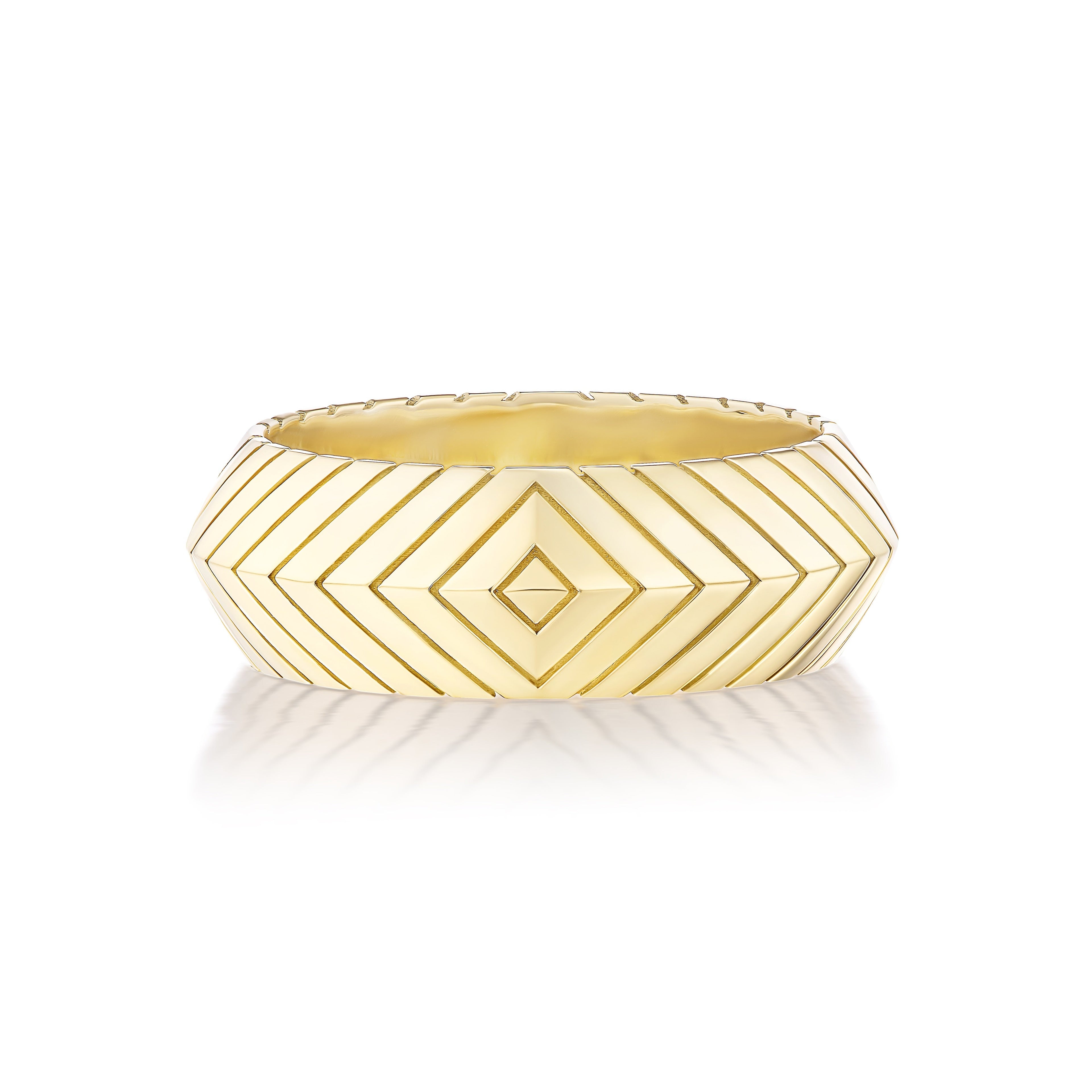 Harwell Godfrey 18k Masego Knife Edge Band Ring  - 7mm
