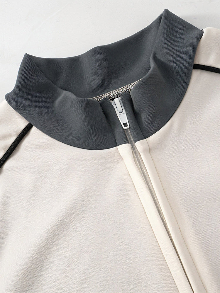 Zip Jacket Shorts Workout Set