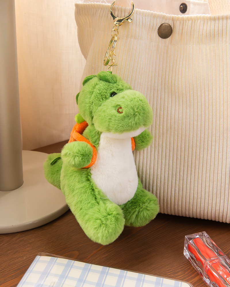 Scented Dinosaur with Fruit Bag Keychain