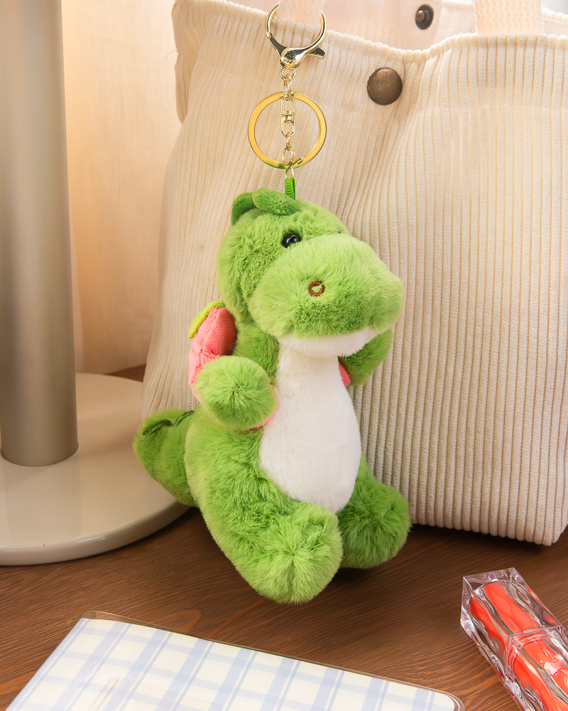 Scented Dinosaur with Fruit Bag Keychain
